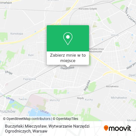 Mapa Buczyński Mieczysław. Wytwarzanie Narzędzi Ogrodniczych