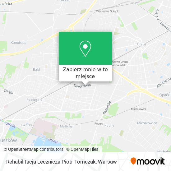 Mapa Rehabilitacja Lecznicza Piotr Tomczak