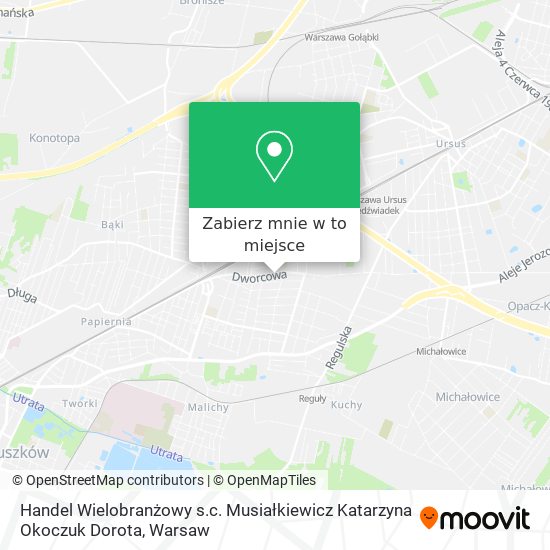 Mapa Handel Wielobranżowy s.c. Musiałkiewicz Katarzyna Okoczuk Dorota