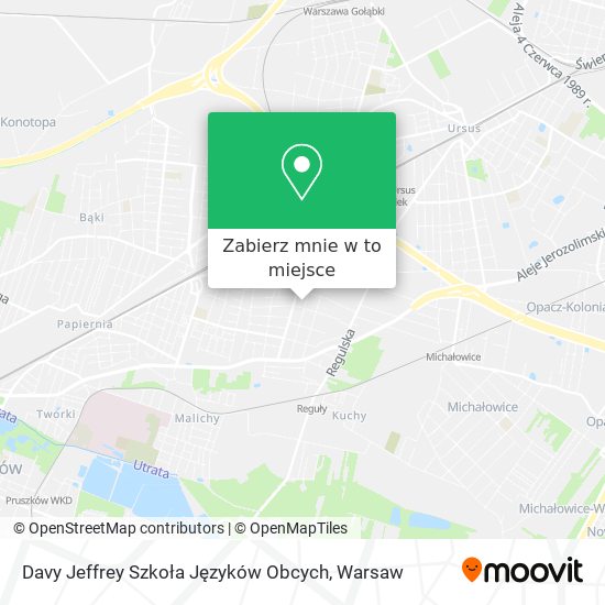 Mapa Davy Jeffrey Szkoła Języków Obcych