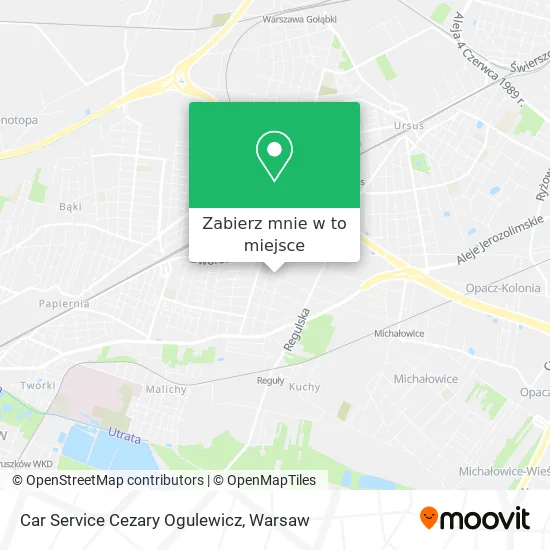 Mapa Car Service Cezary Ogulewicz