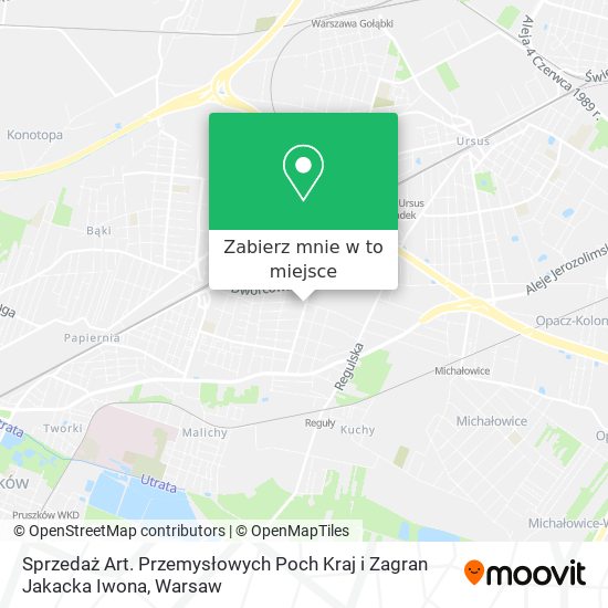 Mapa Sprzedaż Art. Przemysłowych Poch Kraj i Zagran Jakacka Iwona