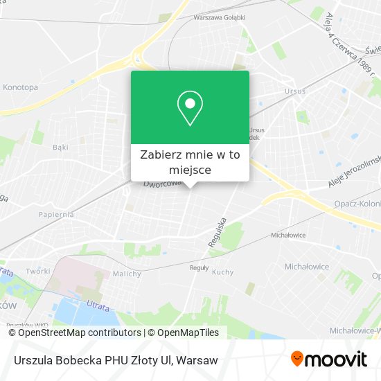 Mapa Urszula Bobecka PHU Złoty Ul