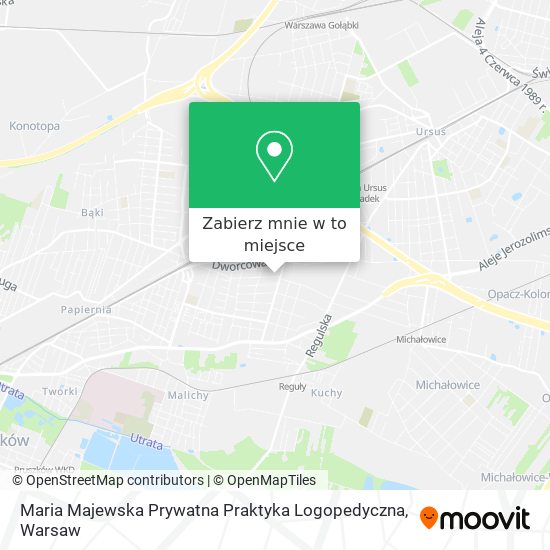 Mapa Maria Majewska Prywatna Praktyka Logopedyczna