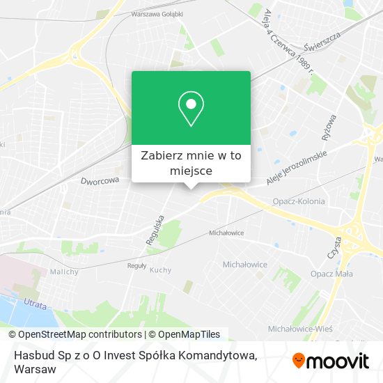 Mapa Hasbud Sp z o O Invest Spółka Komandytowa