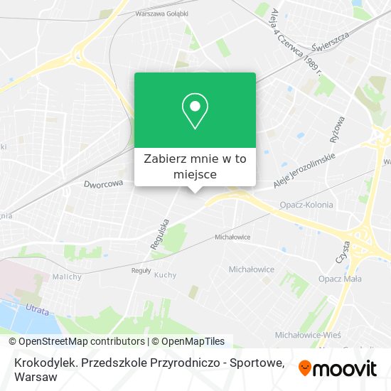 Mapa Krokodylek. Przedszkole Przyrodniczo - Sportowe