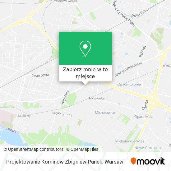 Mapa Projektowanie Kominów Zbigniew Panek