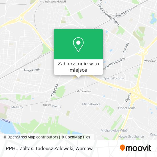 Mapa PPHU Zaltax. Tadeusz Zalewski