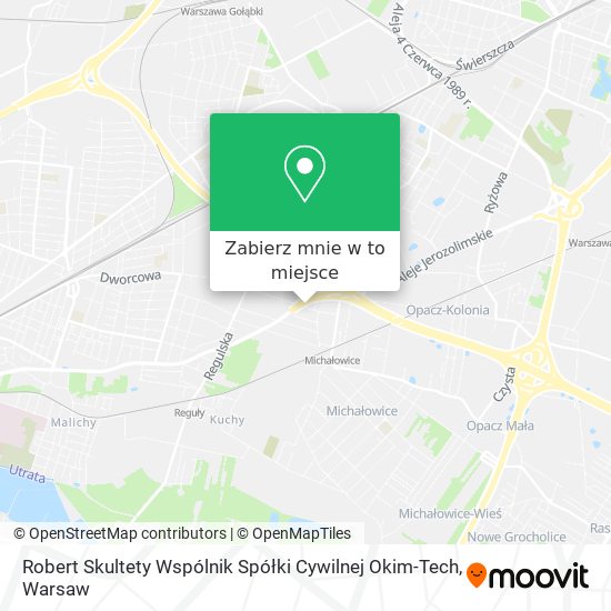 Mapa Robert Skultety Wspólnik Spółki Cywilnej Okim-Tech