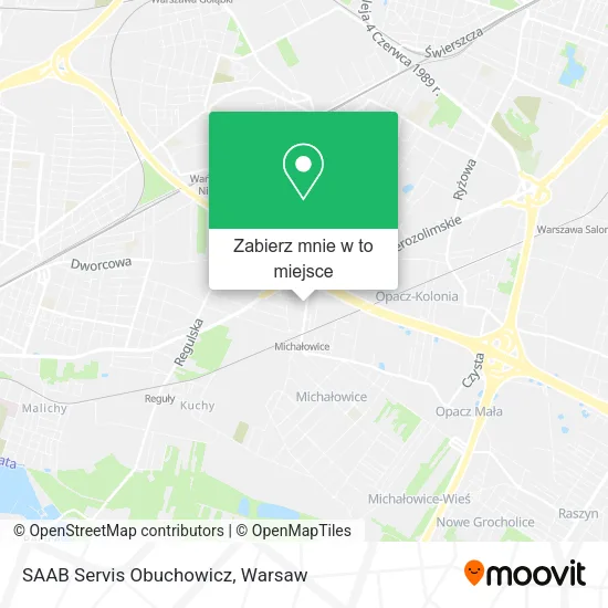 Mapa SAAB Servis Obuchowicz