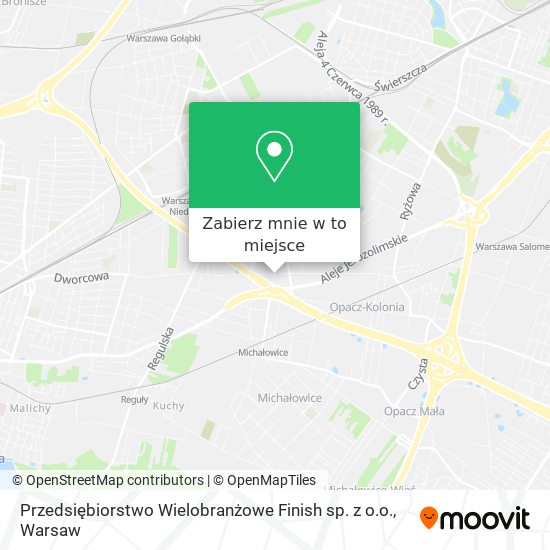 Mapa Przedsiębiorstwo Wielobranżowe Finish sp. z o.o.