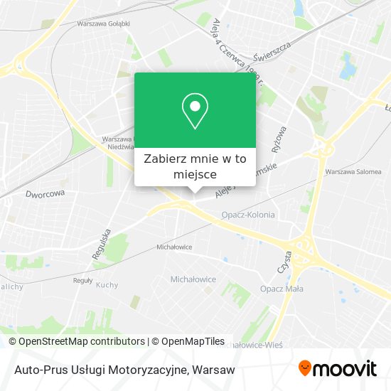 Mapa Auto-Prus Usługi Motoryzacyjne