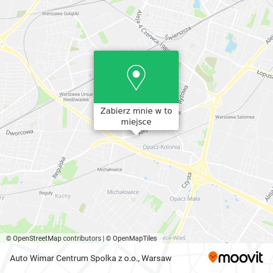 Mapa Auto Wimar Centrum Spolka z o.o.