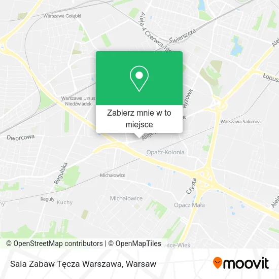 Mapa Sala Zabaw Tęcza Warszawa