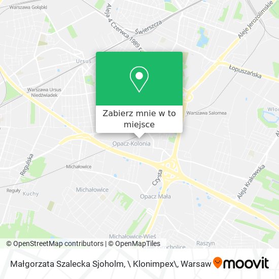 Mapa Małgorzata Szalecka Sjoholm, \ Klonimpex\