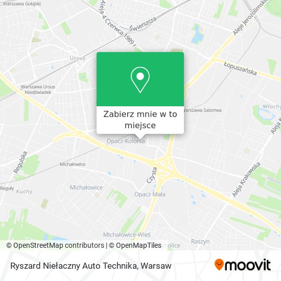 Mapa Ryszard Niełaczny Auto Technika