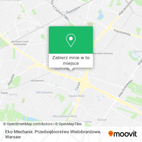 Mapa Eko-Mechanix. Przedsiębiorstwo Wielobranżowe