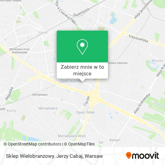 Mapa Sklep Wielobranzowy. Jerzy Cabaj