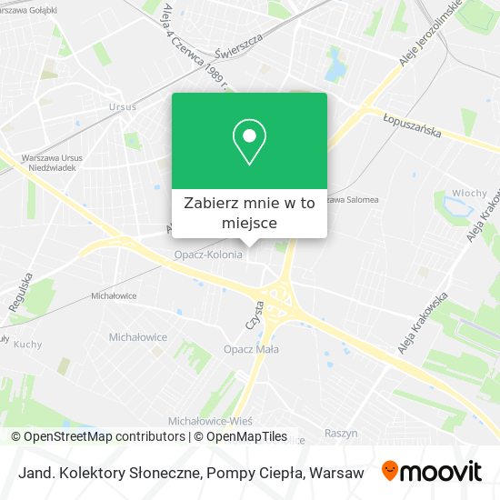 Mapa Jand. Kolektory Słoneczne, Pompy Ciepła