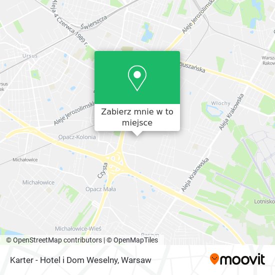 Mapa Karter - Hotel i Dom Weselny