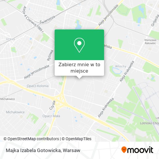 Mapa Majka Izabela Gotowicka