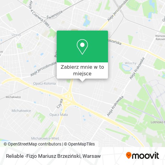 Mapa Reliable -Fizjo Mariusz Brzeziński