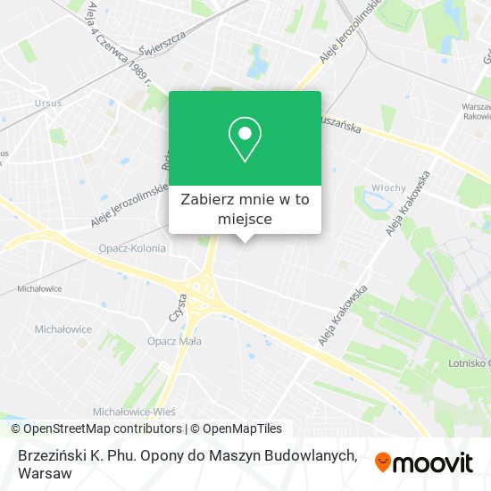 Mapa Brzeziński K. Phu. Opony do Maszyn Budowlanych