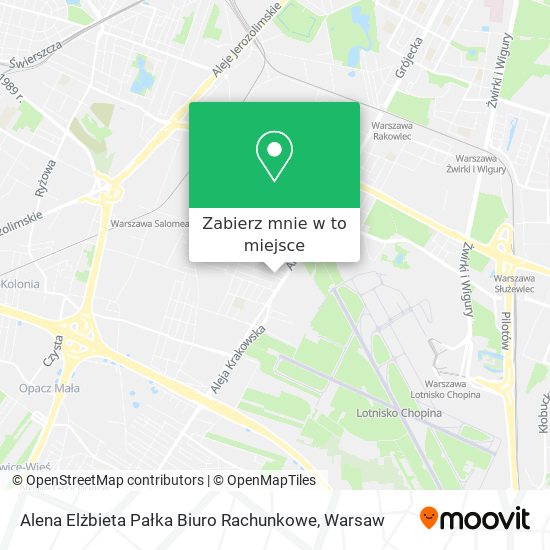 Mapa Alena Elżbieta Pałka Biuro Rachunkowe