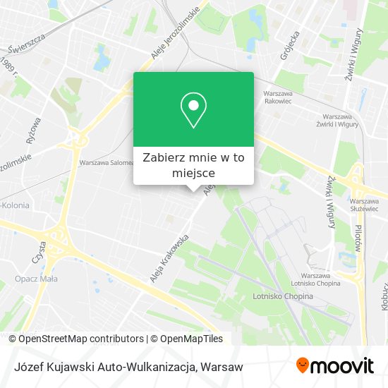 Mapa Józef Kujawski Auto-Wulkanizacja