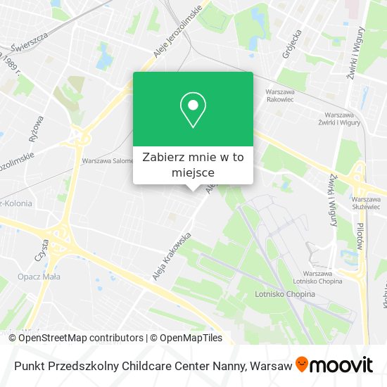 Mapa Punkt Przedszkolny Childcare Center Nanny