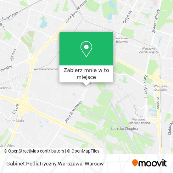 Mapa Gabinet Pediatryczny Warszawa