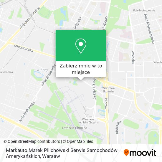 Mapa Markauto Marek Pilichowski Serwis Samochodów Amerykańskich