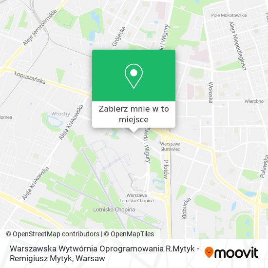 Mapa Warszawska Wytwórnia Oprogramowania R.Mytyk - Remigiusz Mytyk