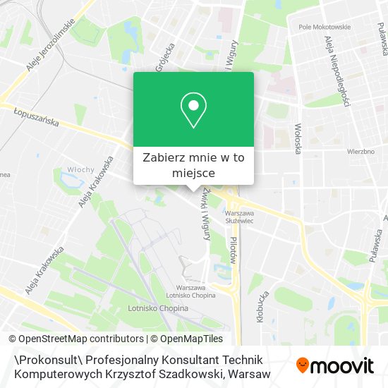 Mapa \Prokonsult\ Profesjonalny Konsultant Technik Komputerowych Krzysztof Szadkowski