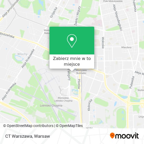 Mapa CT Warszawa