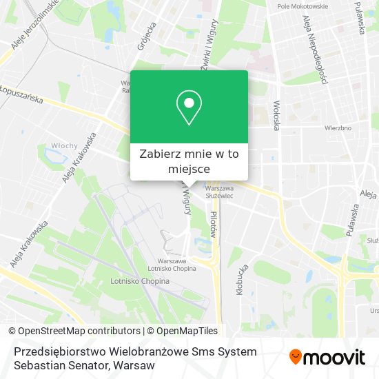 Mapa Przedsiębiorstwo Wielobranżowe Sms System Sebastian Senator