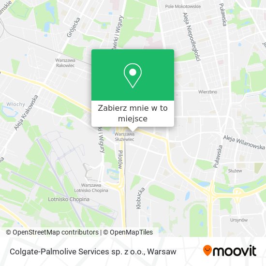 Mapa Colgate-Palmolive Services sp. z o.o.