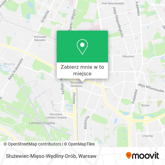 Mapa Służewiec-Mięso-Wędliny-Drób