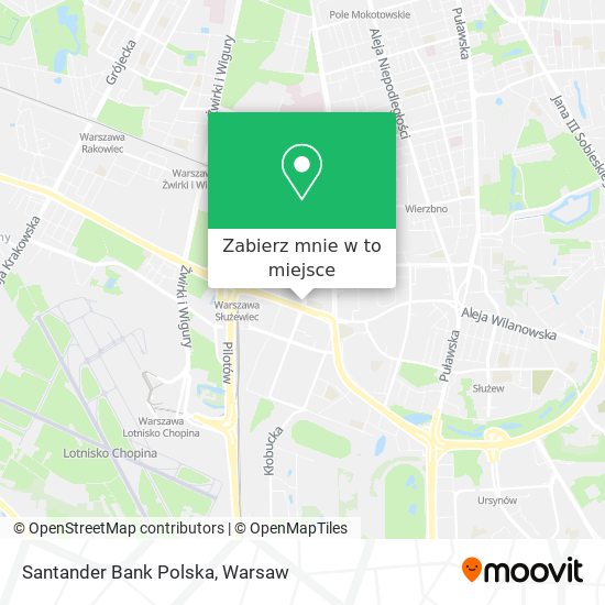 Mapa Santander Bank Polska