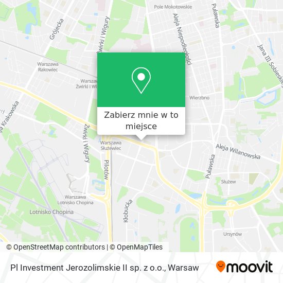 Mapa Pl Investment Jerozolimskie II sp. z o.o.