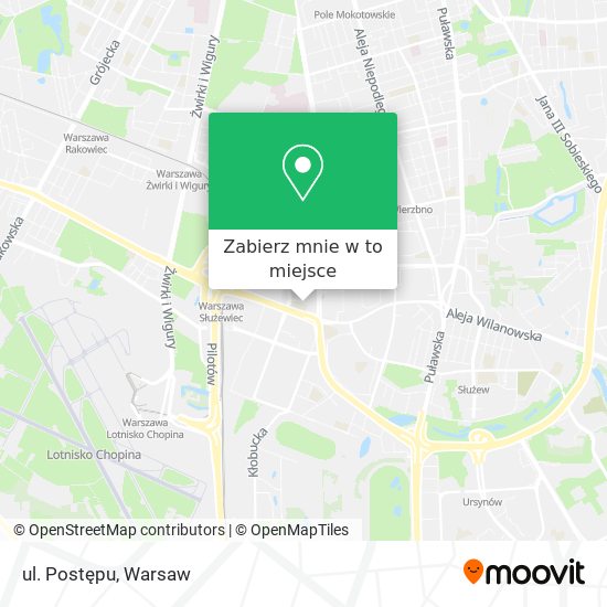 Mapa ul. Postępu