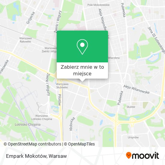 Mapa Empark Mokotów