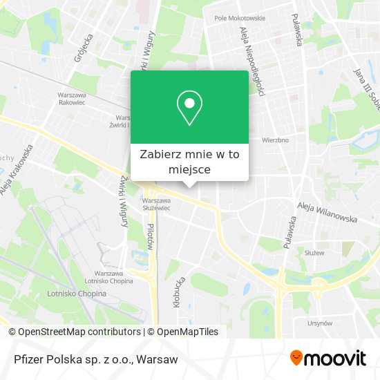 Mapa Pfizer Polska sp. z o.o.