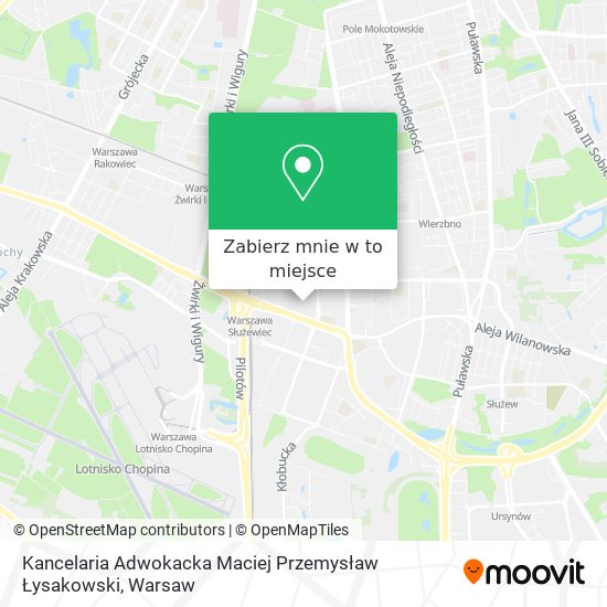 Mapa Kancelaria Adwokacka Maciej Przemysław Łysakowski