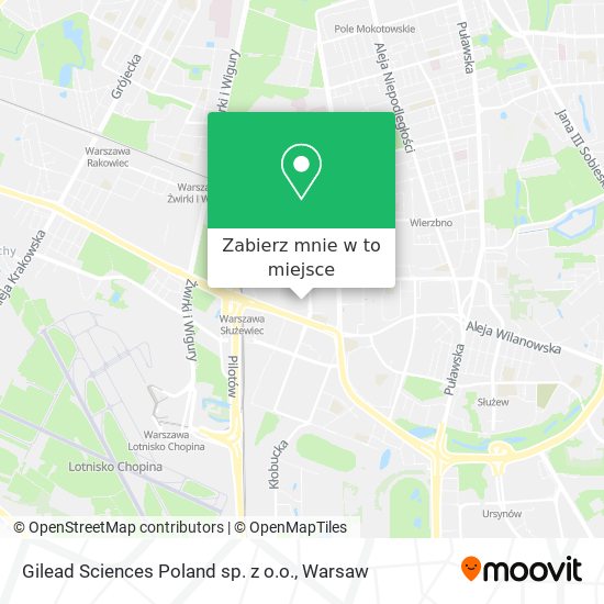 Mapa Gilead Sciences Poland sp. z o.o.