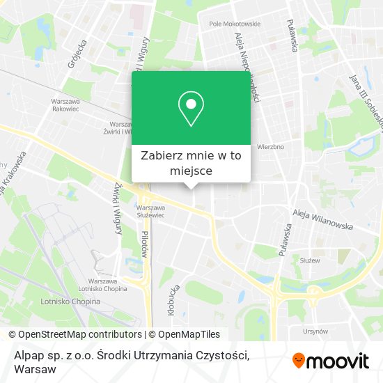 Mapa Alpap sp. z o.o. Środki Utrzymania Czystości