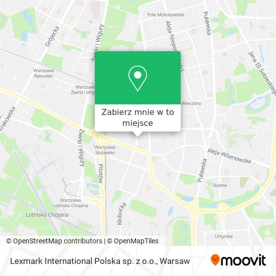 Mapa Lexmark International Polska sp. z o.o.