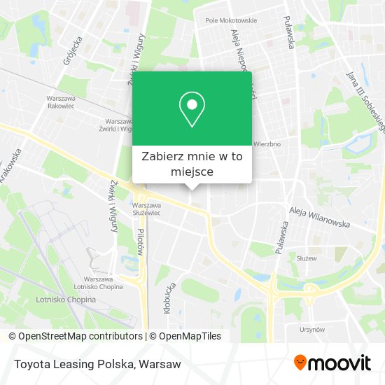 Mapa Toyota Leasing Polska