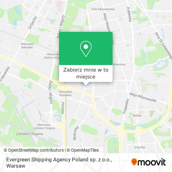 Mapa Evergreen Shipping Agency Poland sp. z o.o.