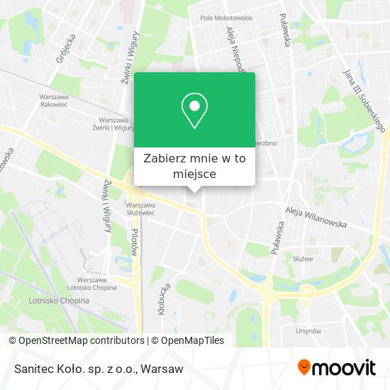 Mapa Sanitec Koło. sp. z o.o.